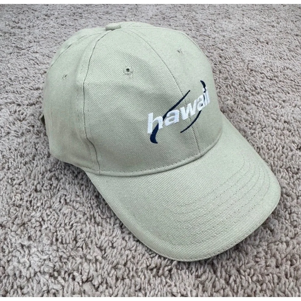Hawaiian Classics Hat Surfware USA Strap‎ Khaki Cotton Adjustable Baseball Cap